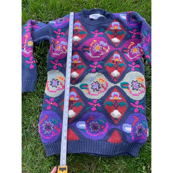 vintage Pier 1 Imports Passport Sweater Size Small - Picture 3 of 16